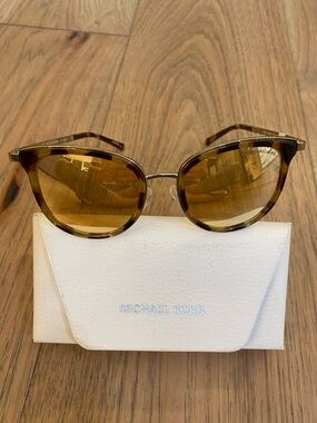 Michael Kors Brown Tortoise Cat-Eye Sunglasses